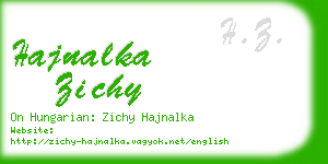 hajnalka zichy business card